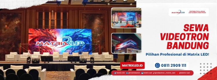 Sewa Videotron Bandung dengan harga terbaik. Matrix LED siap bantu event Anda tampil lebih profesional dengan layar LED berkualitas.
