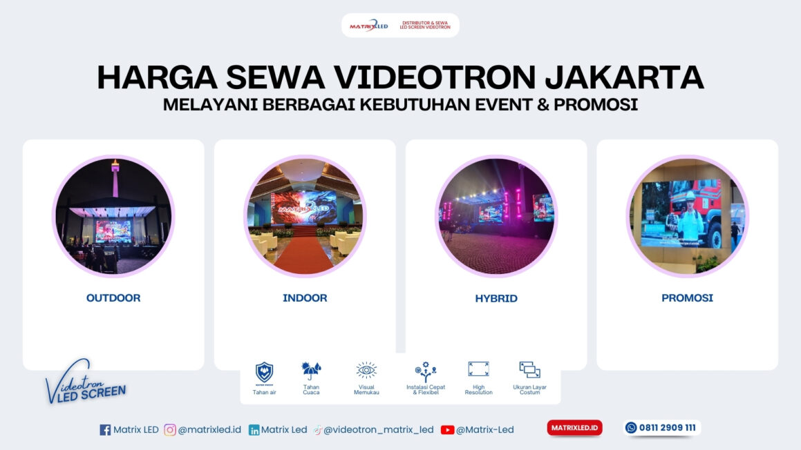 Harga Sewa Videotron Jakarta Terbaru di MatrixLED 08112909111