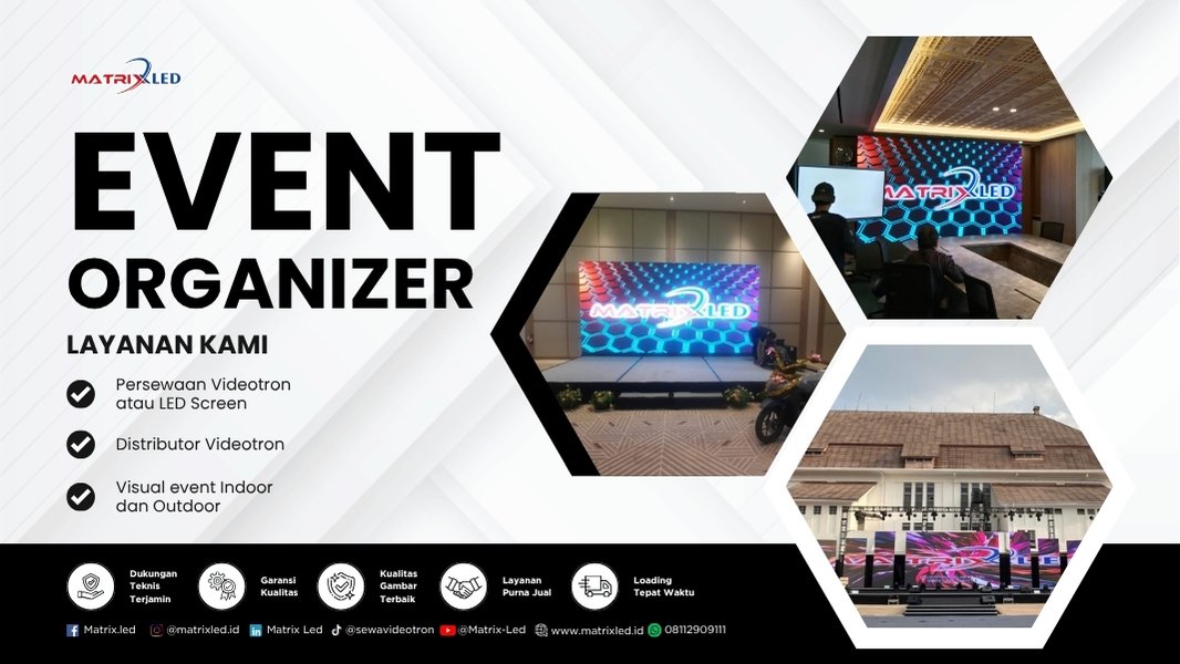 Event Organizer Matrixled Pelajari strategi profesional + solusi videotron MatrixLED. Tingkatkan engagement event Anda sekarang!
