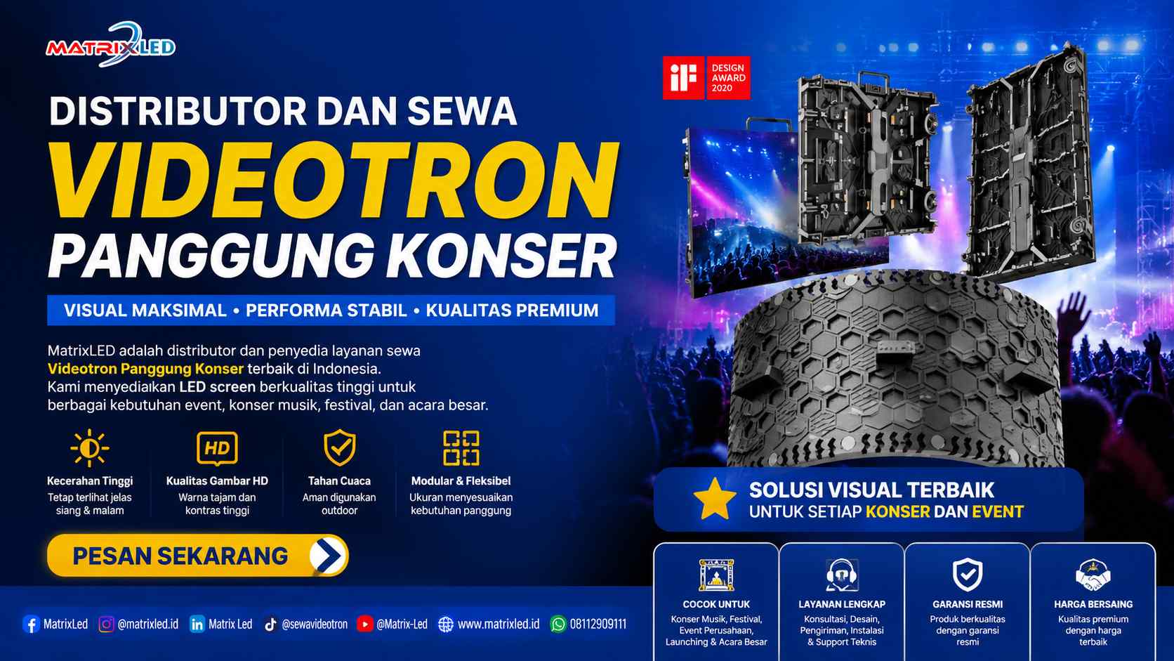 Videotron Panggung Konser Matrixled